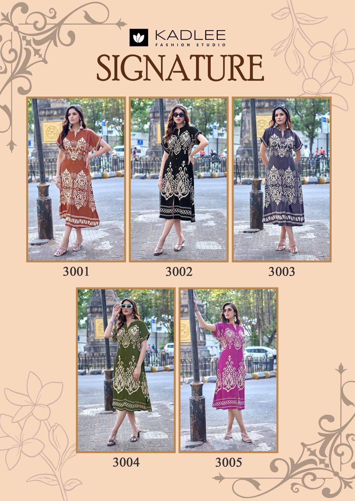 Signeture By Kadlee Designer Ethnic Wear Collection Rayon Kurtis At Wholesale Price